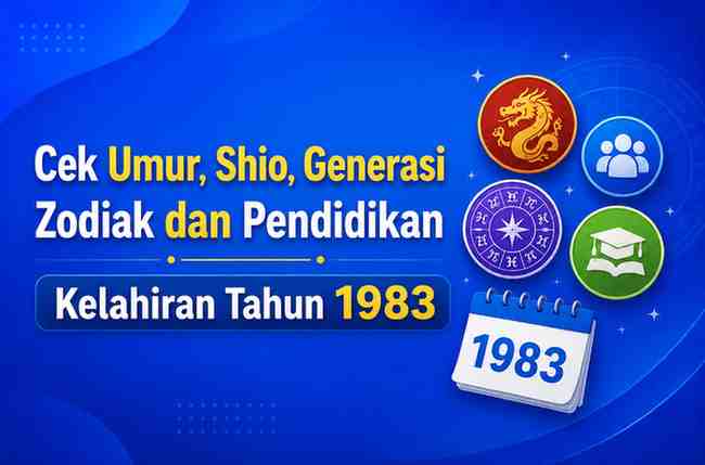Kelahiran Tahun 1983 Umur Berapa Sekarang