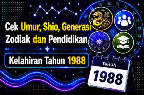 Kelahiran Tahun 1988 Umur Berapa Sekarang