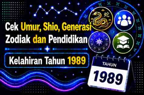 Kelahiran Tahun 1989 Umur Berapa Sekarang