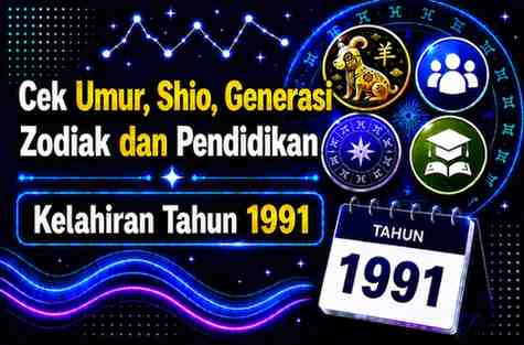 Kelahiran Tahun 1991 Umur Berapa Sekarang