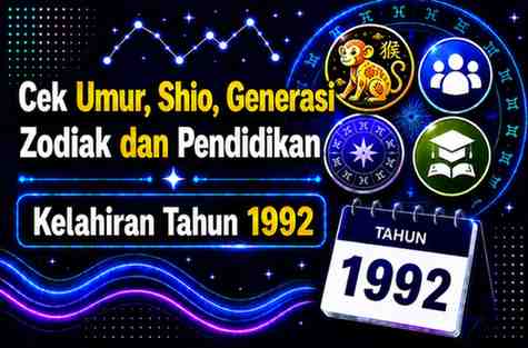 Kelahiran Tahun 1992 Umur Berapa Sekarang