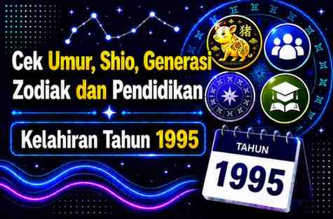 Kelahiran Tahun 1995 Umur Berapa Sekarang