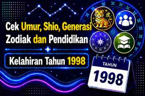 Kelahiran Tahun 1998 Umur Berapa Sekarang