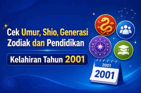 Kelahiran Tahun 2001 Umur Berapa Sekarang