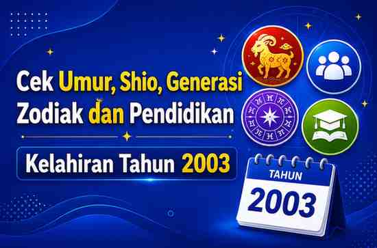 Kelahiran Tahun 2003 Umur Berapa Sekarang