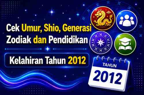 Kelahiran Tahun 2012 Umur Berapa Sekarang