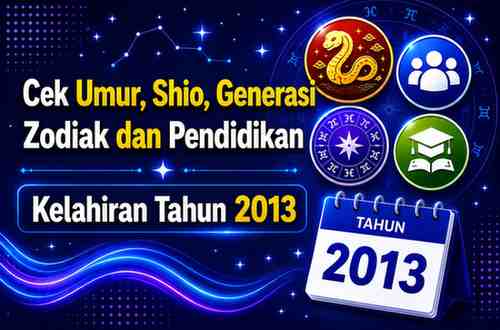 Kelahiran Tahun 2013 Umur Berapa Sekarang