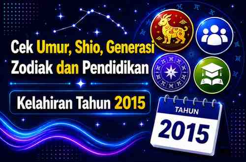 Kelahiran Tahun 2015 Umur Berapa Sekarang